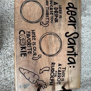 Wooden Santa Treat Board